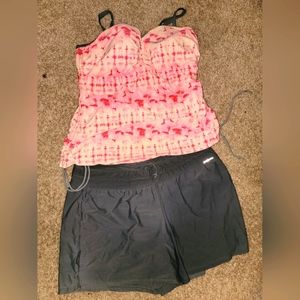 Zero Xposur 2 piece Tankini Set sz 18w